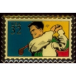 GOLFER PIN STAMP PIN DX